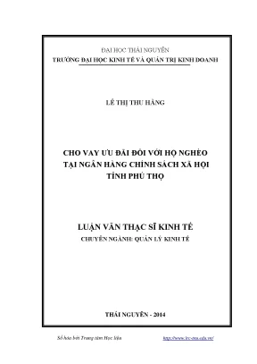 Chương Trình Cho Vay Ưu Đãi Hỗ Trợ Hộ Nghèo Tại Ngân
