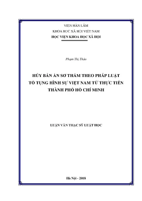 Hủy Bản Án Sơ Thẩm Theo Pháp Luật Tố Tụng Hình Sự Việt Nam