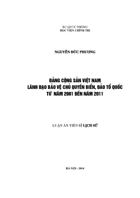 Bảo Vệ Chủ Quyền Biển Đảo Tổ Quốc: Nghiên Cứu Giai Đoạn