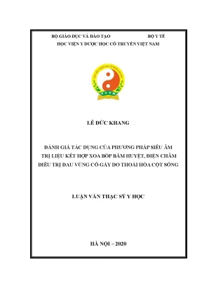 Đánh Giá Tác Dụng Của Siêu Âm Trị Liệu Kết Hợp Xoa Bóp