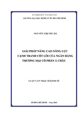 Giải Pháp Nâng Cao Năng Lực Cạnh Tranh Của Ngân Hàng Á Châu