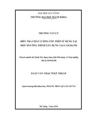 Đánh Giá Chất Lượng Cốt Thép Trong Các Công Trình Xây 