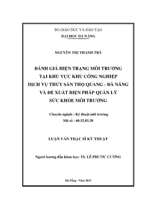 Đánh Giá Môi Trường Khu Công Nghiệp Dịch Vụ Thủy Sản Thọ