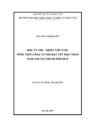 Cuộc Tổng Tiến Công và Nổi Dậy Tết Mậu Thân 1968 Tại