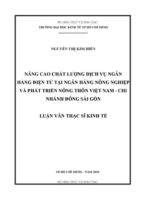 Cải thiện chất lượng dịch vụ ngân hàng điện tử tại