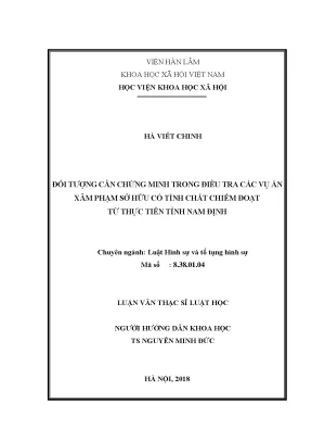 Nâng Cao Chất Lượng Điều Tra Các Vụ Án Xâm Phạm Sở Hữu