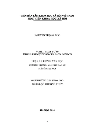 Nghệ Thuật Tự Sự Trong Truyện Ngắn Của Jack London