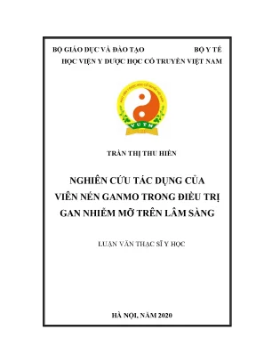 Nghiên Cứu Tác Dụng Của Viên Nén Ganmo Trong Điều Trị