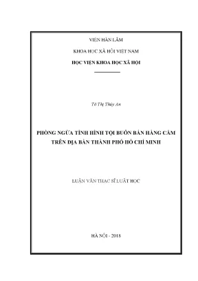 Phòng Ngừa Tội Buôn Bán Hàng Cấm Tại Thành Phố Hồ Chí Minh