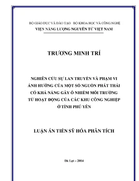 Nghiên Cứu Ô Nhiễm Môi Trường Từ Các Khu Công Nghiệp Tại
