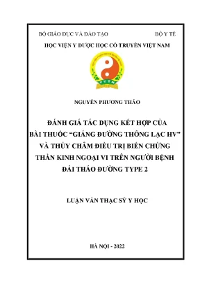 Đánh Giá Tác Dụng Bài Thuốc Giáng Đường Thông Lạc HV Kết