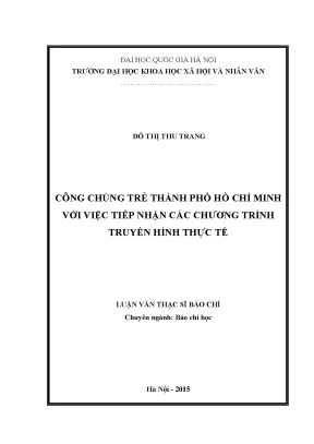 Nghiên Cứu Về Sự Tiếp Nhận Các Chương Trình Truyền Hình