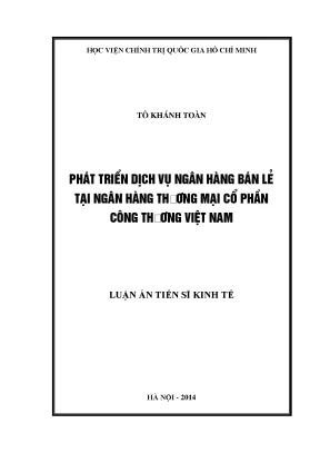 Phát Triển Dịch Vụ Ngân Hàng Bán Lẻ Tại Vietinbank: