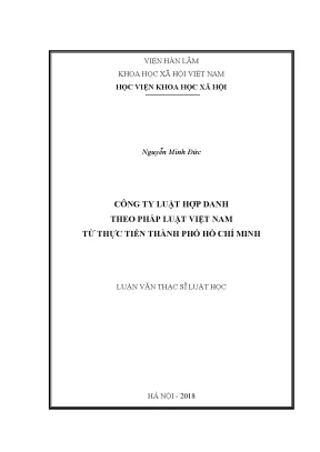 Công Ty Luật Hợp Danh Tại Thành Phố Hồ Chí Minh: Thực 