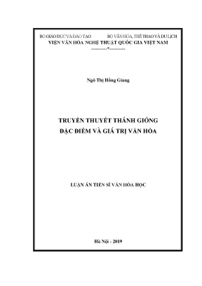 Truyền Thuyết Thánh Gióng: Đặc Điểm và Giá Trị Văn Hóa
