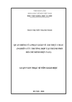 Quan Điểm Phật Giáo Về Ẩm Thực Chay Tại Thành Phố Hồ Chí