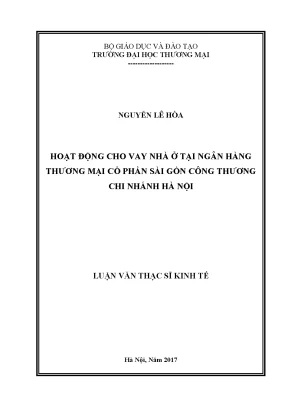 Phát Triển Hoạt Động Cho Vay Nhà Ở Tại Ngân Hàng TMCP