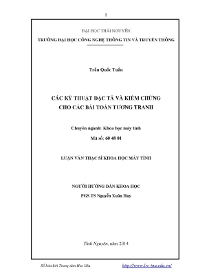 Kỹ Thuật Đặc Tả và Kiểm Chứng Bài Toán Tương Tranh