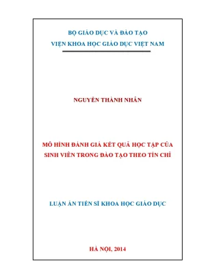 Mô Hình Đánh Giá Kết Quả Học Tập Sinh Viên Trong Đào Tạo 