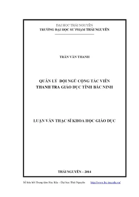 Quản Lý Đội Ngũ Cộng Tác Viên Thanh Tra Giáo Dục Tỉnh