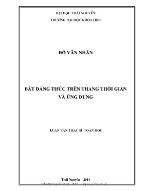 Bất Đẳng Thức Trên Thang Thời Gian: Nghiên Cứu và Ứng Dụng