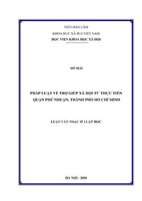 Pháp Luật Về Trợ Giúp Xã Hội Tại Quận Phú Nhuận, TP.HCM: