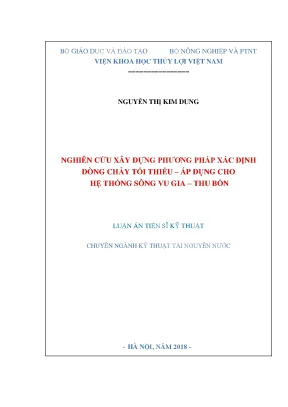 Nghiên Cứu Phương Pháp Xác Định Dòng Chảy Tối Thiểu Tại