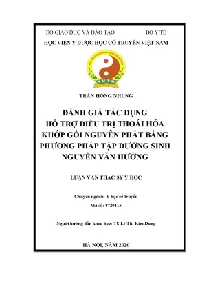 Đánh Giá Tác Dụng Tập Dưỡng Sinh Trong Điều Trị Thoái