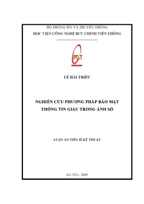 Nghiên Cứu Phương Pháp Bảo Mật Thông Tin Giấu Trong Ảnh Số