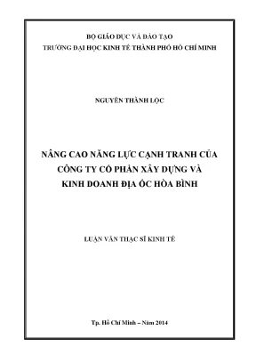 Nâng Cao Năng Lực Cạnh Tranh Cho Công Ty Cổ Phần Xây