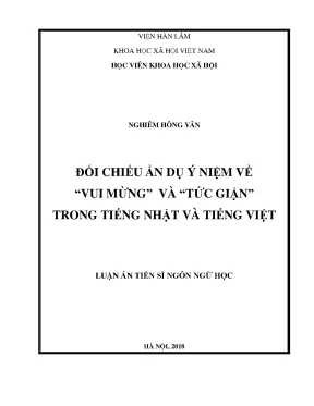 Nghiên Cứu So Sánh Ẩn Dụ Ý Niệm Về Cảm Xúc Trong Tiếng