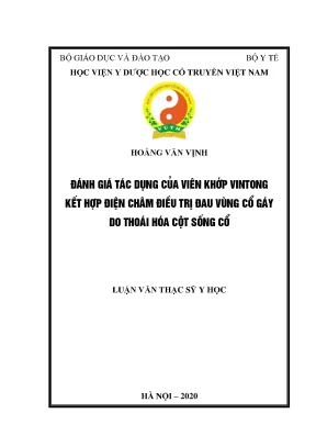Nghiên Cứu Tác Dụng Của Viên Khớp Vintong Kết Hợp Điện