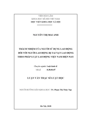 Trách Nhiệm Của Người Sử Dụng Lao Động Đối Với Người Lao