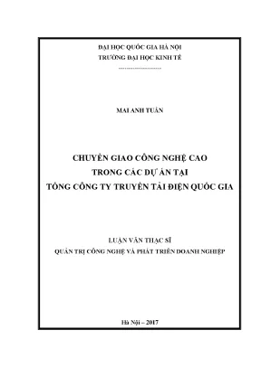 Chuyển Giao Công Nghệ Cao Tại Tổng Công Ty Truyền Tải 