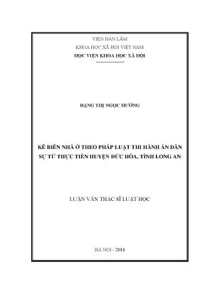 Kê Biên Nhà Ở Theo Pháp Luật Thi Hành Án Dân Sự: Thực