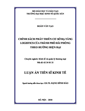 Chính sách phát triển cơ sở hạ tầng logistics hiện đại