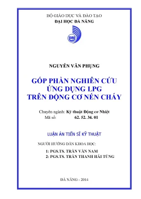 Nghiên cứu ứng dụng LPG trên động cơ nén cháy