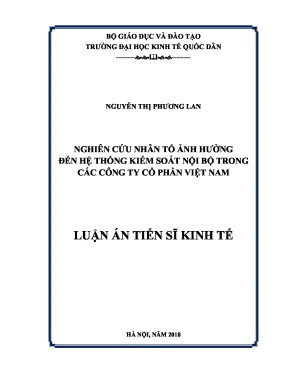 Nghiên cứu nhân tố ảnh hưởng đến hệ thống kiểm soát nội 