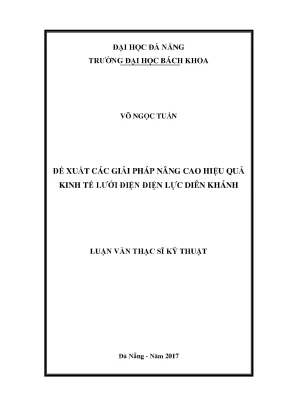 Giải Pháp Nâng Cao Hiệu Quả Kinh Tế Lưới Điện Diên Khánh