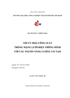 Tối ưu hóa công suất trong mạng lưới điện thông minh với