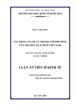 Tác Động Của Di Cư Nội Địa Đến Đời Sống Người Cao Tuổi