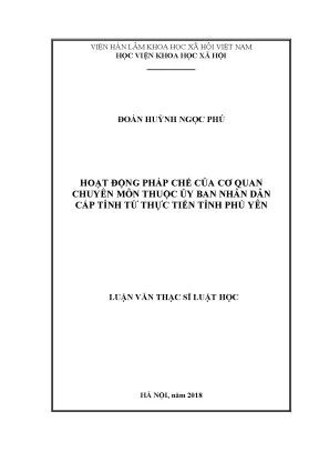 Nâng cao hiệu quả hoạt động pháp chế tại cơ quan chuyên