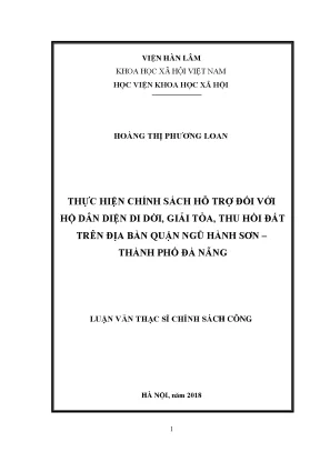 Chính Sách Hỗ Trợ Hộ Dân Di Dời Đất Tại Quận Ngũ Hành