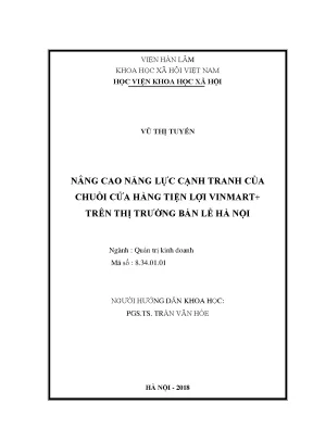 Nâng Cao Năng Lực Cạnh Tranh Của Chuỗi Cửa Hàng Tiện Lợi