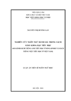 Nghiên Cứu Ngôn Ngữ Đánh Giá Trong Sách Giáo Khoa Tiểu