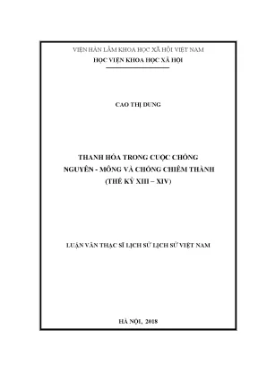 Thanh Hóa Trong Cuộc Kháng Chiến Chống Nguyên - Mông và