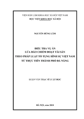 Điều Tra Vụ Án Lừa Đảo Chiếm Đoạt Tài Sản Tại Đà Nẵng: