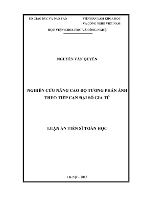 Nâng Cao Độ Tương Phản Ảnh Theo Tiếp Cận Đại Số Gia Tử