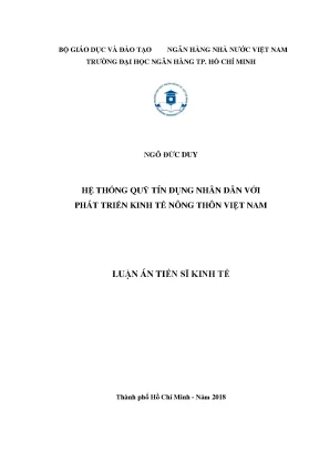 Phát Triển Kinh Tế Nông Thôn Việt Nam Qua Hệ Thống Quỹ