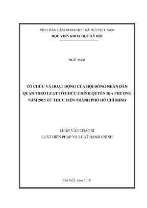Tổ Chức và Hoạt Động của Hội Đồng Nhân Dân Quận Theo
